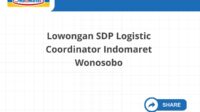 Lowongan SDP Logistic Coordinator Indomaret Wonosobo
