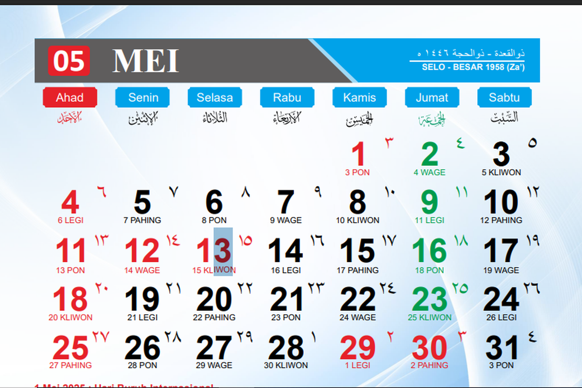 Long Weekend Mei: Liburan Tiap 2 Minggu, Catat Tanggalnya!